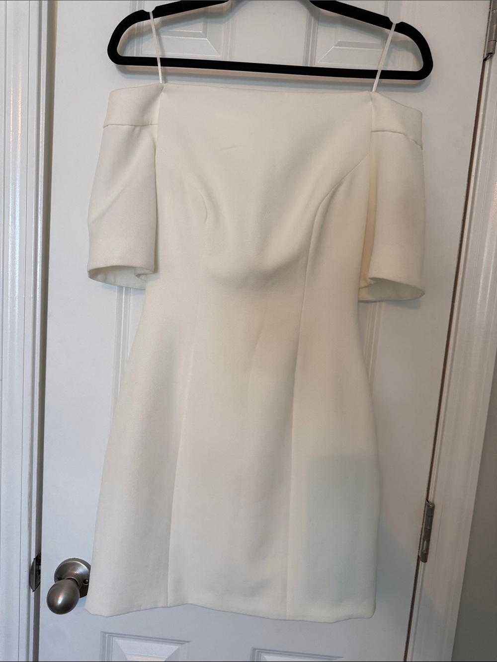 Elegant Off-Shoulder Ivory Dress